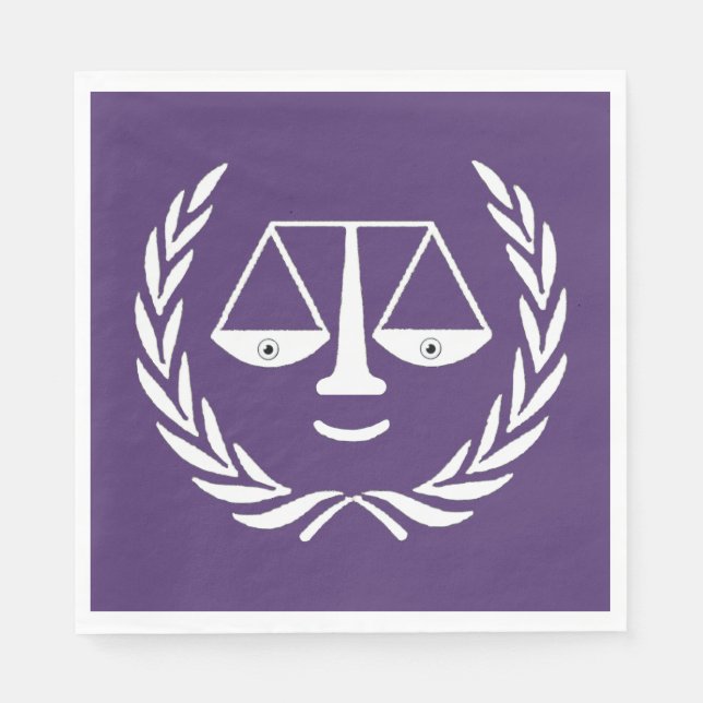 Lawyer Law School Studentfest Napkins Pappersservett (Framsidan)