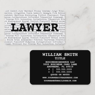 Lawyer Legal Ord Affärskort Visitkort
