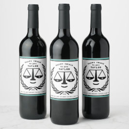 Lawyer Party Gift Vinflaska Etikett