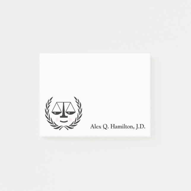 Lawyer Post-it Block (Framsida)