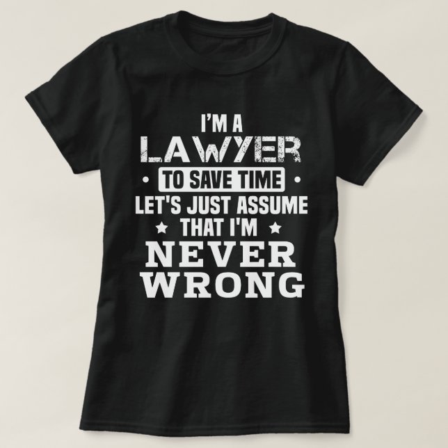 Lawyer T Shirt (Design framsida)