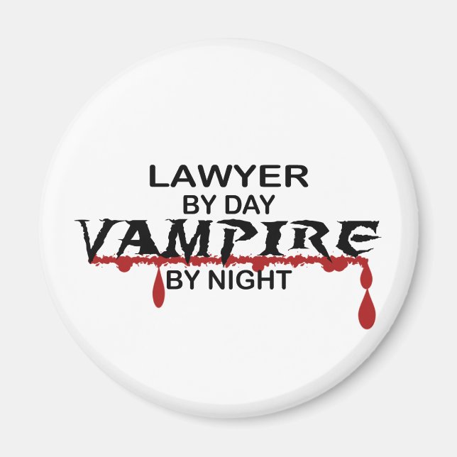Lawyer Vampire by Night Magnet (Framsidan)