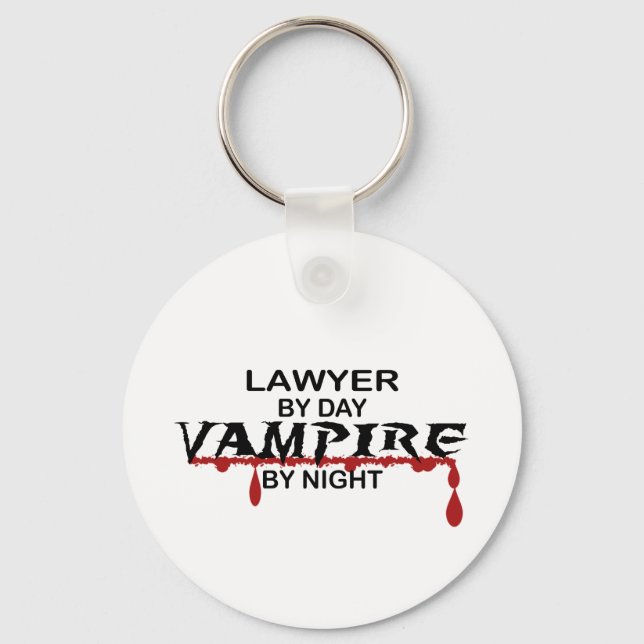 Lawyer Vampire by Night Nyckelring (Framsida)