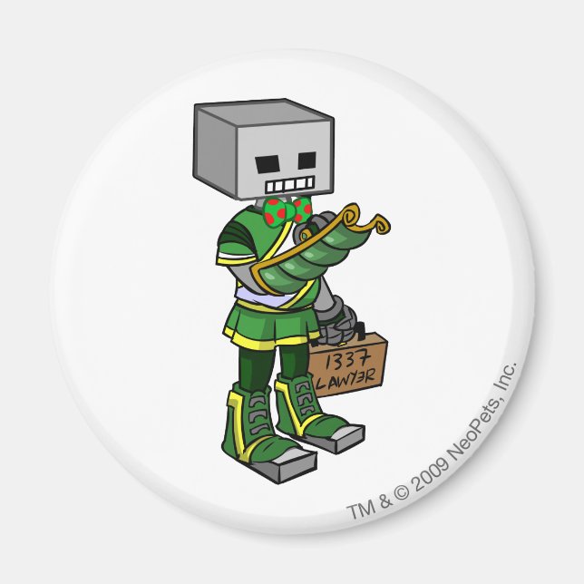 Lawyerbot Brightvale Staff Player Magnet (Framsidan)