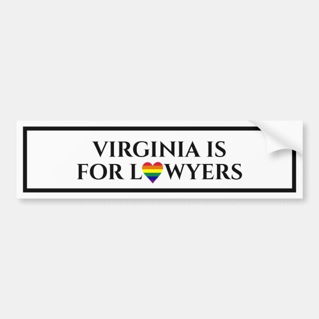 Lawyers Bumper Sticker (White) Bildekal (Framsidan)