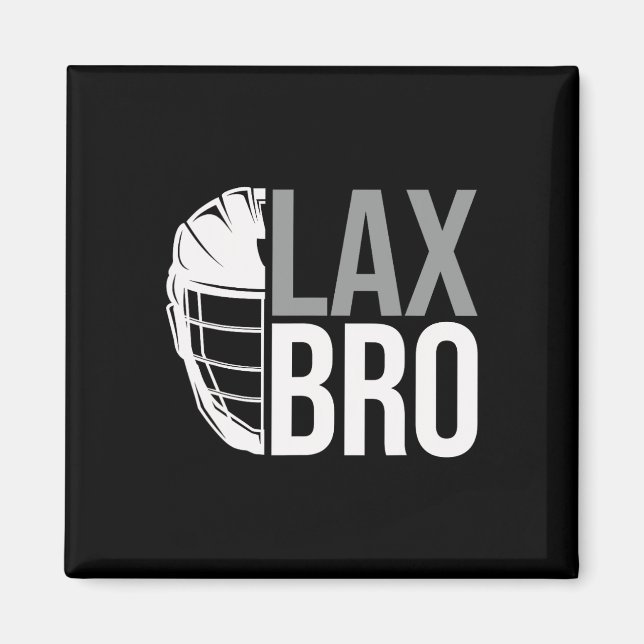 Lax Bro Funny Lacrosse Player Boy Kids Magnet (Framsidan)