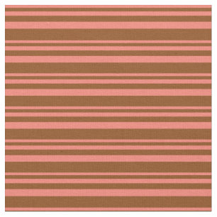 Lax & brun Färgad stripe/uttorkad Mönster Tyg