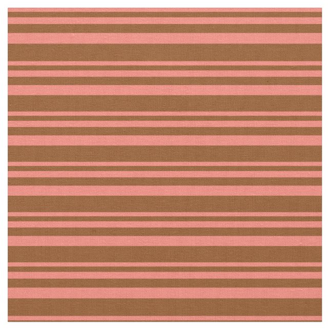 Lax & brun Färgad stripe/uttorkad Mönster Tyg (Närbild)