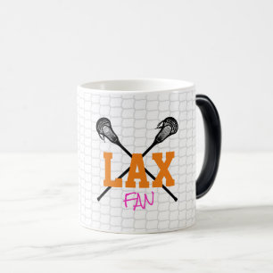 LAX FLÄKT Lacrosse Sticks Net Sports Rosa Orange R Magisk Mugg