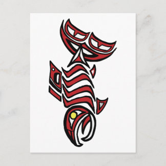Lax från Haida Vykort