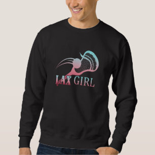 Lax Girl Female Lacrosse Player Sports Lax Jumper Lång Ärmad Tröja