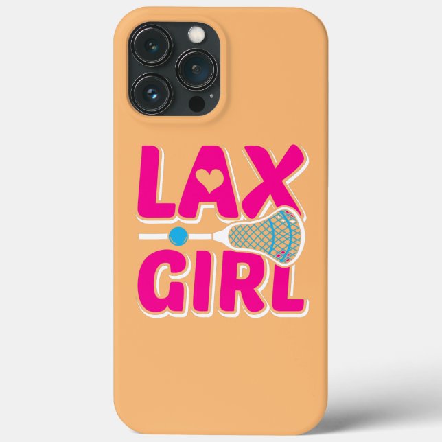 Lax Girl Lacrosse Stick Cute Lax Player Lacrosse (Baksida)