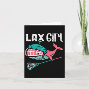 Lax Girl Lacrosse Whale Cute Sport Player Goalie G Kort