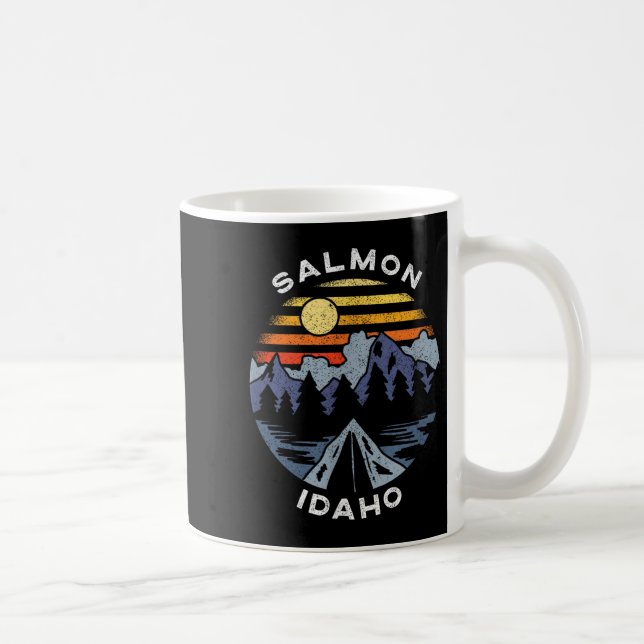Lax Idaho Berg Semester Camping Souvenir  Kaffemugg (Höger)