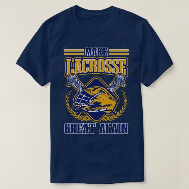Lax Klubb Team Player Coach Fläkt Coacher Lacrosse T Shirt (Design framsida)