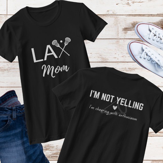 LAX Lacrosse Mamma (jag skriker inte) Shirt T Shirt (Skapare uppladdad)