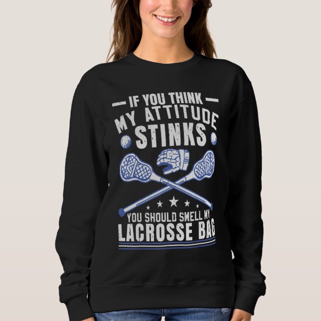 Lax Lacrosse Player T Shirt (Framsida)