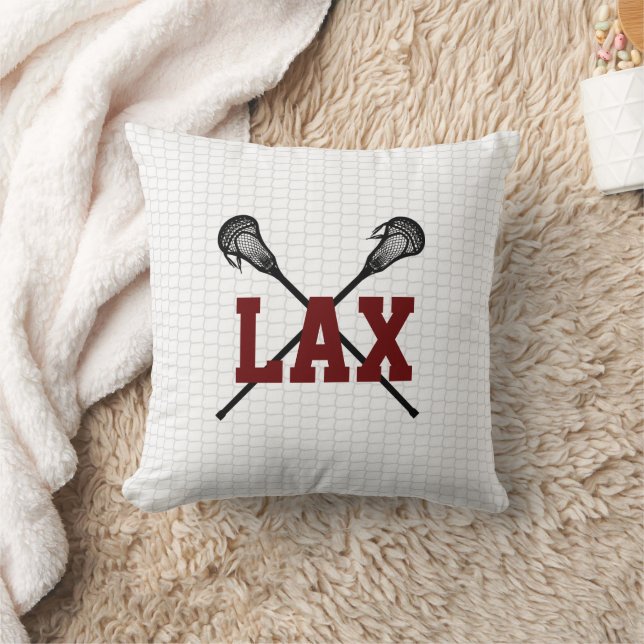 LAX Lacrosse Sticks Net Sports Team Färg Tonåringa Kudde (Filt)