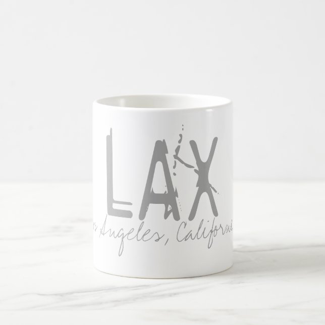 LAX Los Angeles Airport Typography Kaffemugg (Center)
