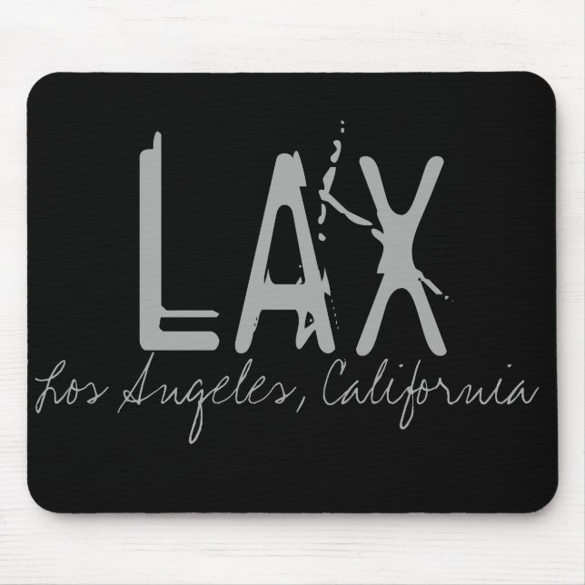 LAX Los Angeles Airport Typography Musmatta (Framsidan)