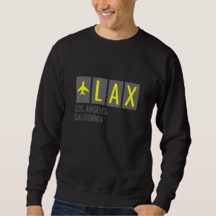Lax Los Angeles Kaliforniens flygplatskod Lång Ärmad Tröja