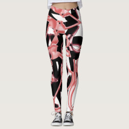 Lax- och svart skrapor, förstörda band på vitt leggings