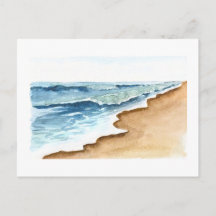 lax på vykort från stranden