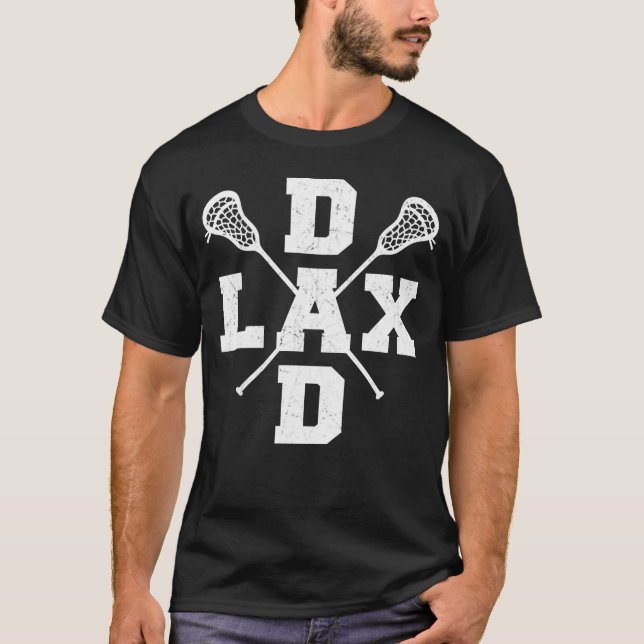 LAX Pappa Lacrosse Fars dag T Shirt (Framsida)