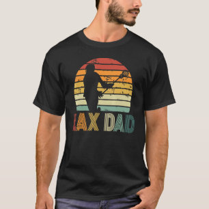 Lax Pappa Sport Loving Pappa Lacrosse Player Far' T Shirt