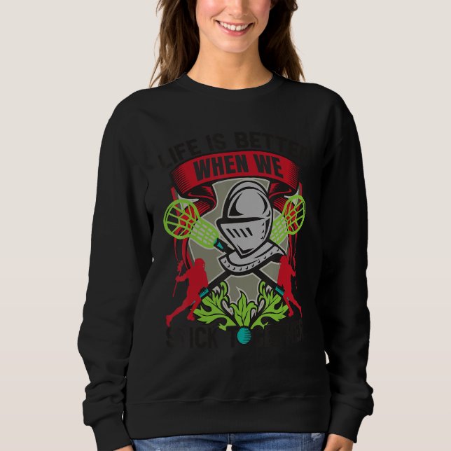 Lax Player Coach Lacrosse T Shirt (Framsida)