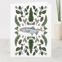 Lax PNW Natur Gran Ormbunkar Bär Födosök Fest