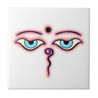 Lax purpurfärgade Buddha Eyes.png Kakelplatta