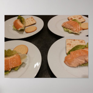Lax serverad med krackar, poster