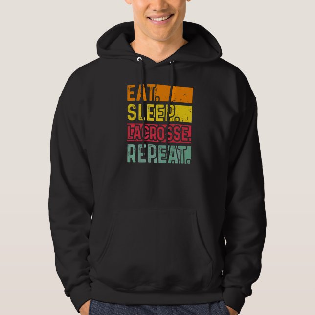 Lax to Max Coach Manar Lacrosse Hoodie (Framsida)