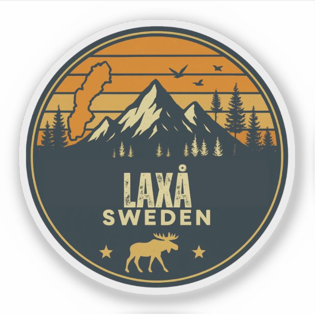 Laxå, Sverige Sverige Klistermärken (Framsida)