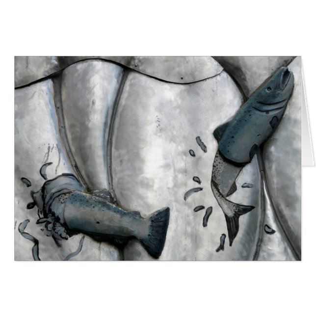 Laxbanhoppning Hälsningskort (Framsidan Horizontal)