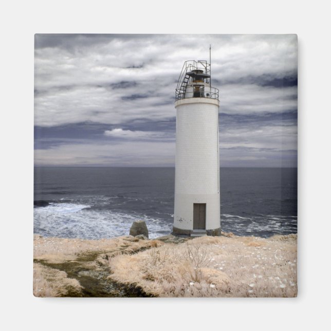 Laxe Lighthouse | Galicien, Spanien Magnet (Framsidan)