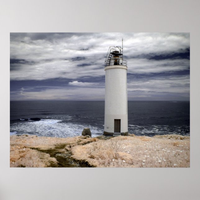 Laxe Lighthouse | Galicien, Spanien Poster (Framsidan)