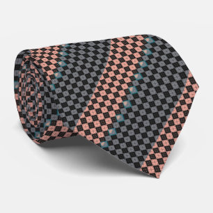 Laxen och den diagonala mini- Argyle för grå fä Slips