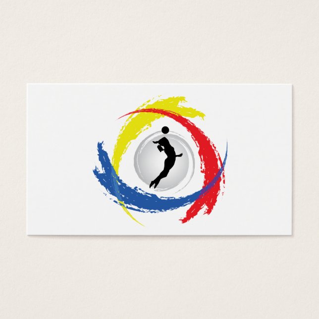 Laxeyball Tricolor Emblem (Honung) Visitkort (Framsidan)