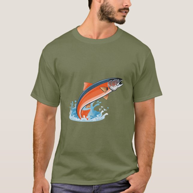 Laxfisk T Shirt (Framsida)