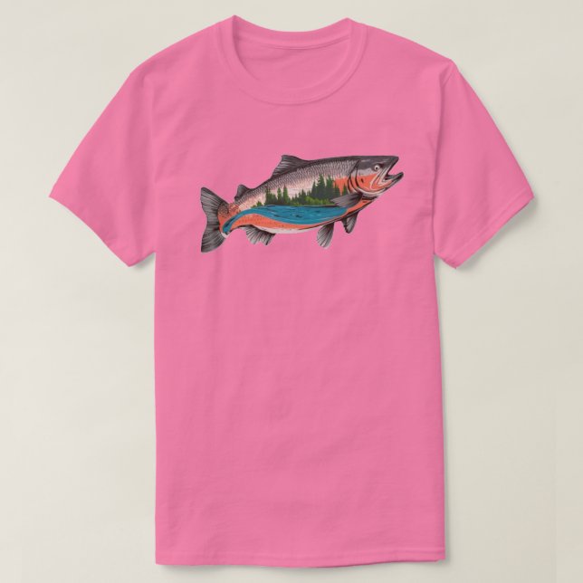 Laxfiske T Shirt (Design framsida)