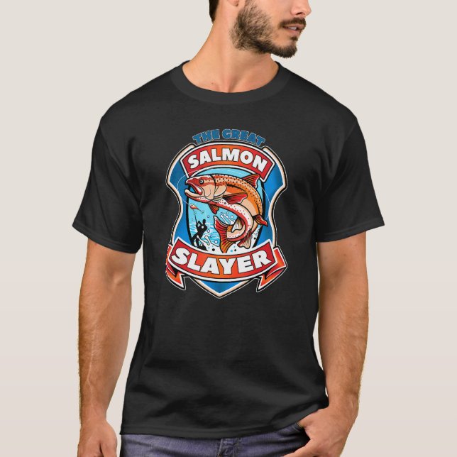Laxfiske T Shirt (Framsida)