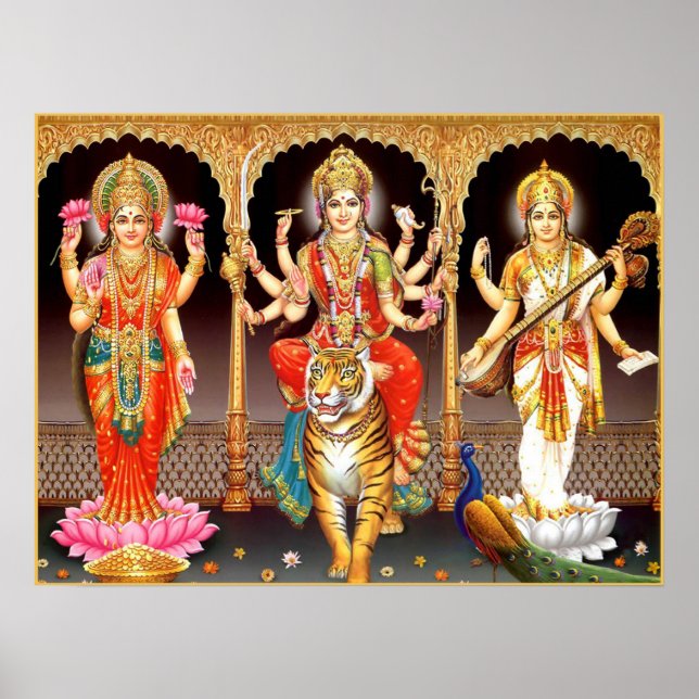 Laxmi Durga Saraswati Poster (Framsidan)