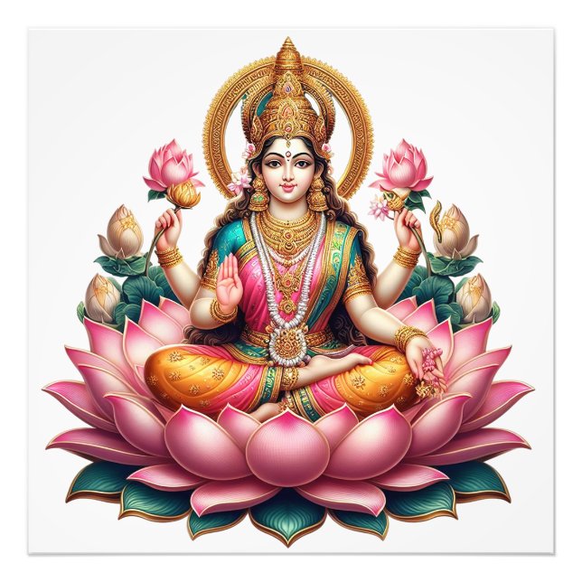 Laxmi Mata ji Fototryck (Framsidan)