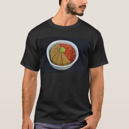 Laxroms Sjögurka Ris Skål Japansk Mat Svart Tee Shirt