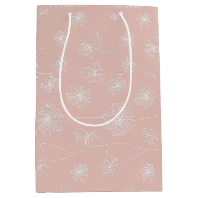 Laxrosa med en känslig vit Blommigt-vintage (Framsidan)