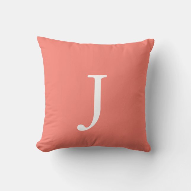 Laxrosa monogram kastkudde kudde (Framsida)