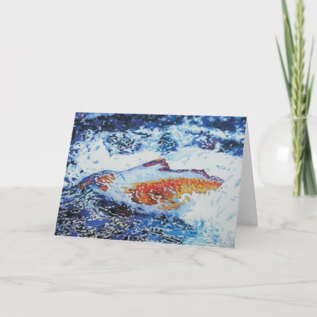 Laxspringa! Kort (Framsida)