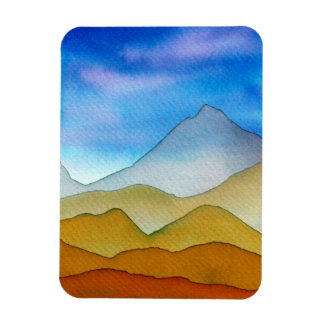 Layered Desert Mountains Magnet